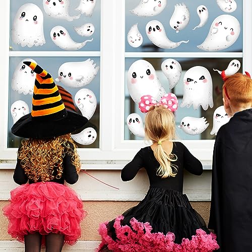 Cute Halloween Ghost Window Decor - 9 Sheets