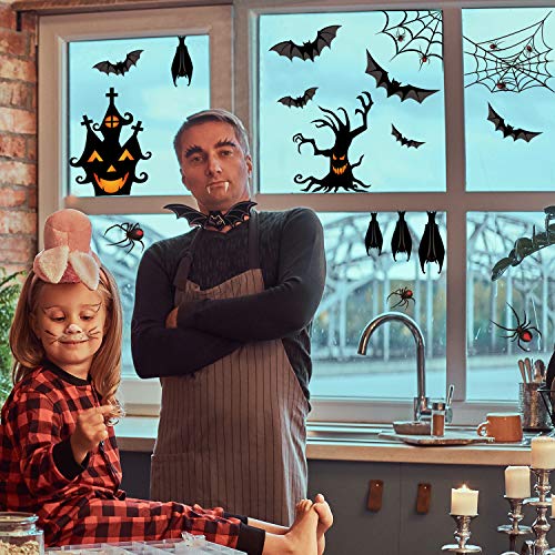 Halloween Window Clings - 90 Stickers for Party Décor