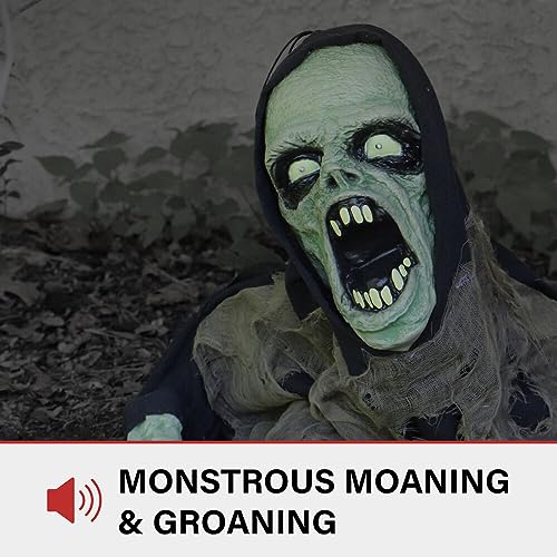 Touch-Activated Zombie Groundbreaker: LED Lights, Creepy Sound Effects