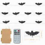 Halloween Bat Fairy Lights - 30 LEDs, 12 Modes