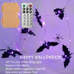 Halloween Bat Fairy Lights - 30 LEDs, 12 Modes