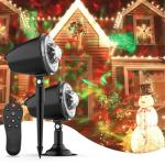 FLITI Halloween Lights Projector Outdoor,Water Wave Aurora Holiday Spotlight with Remote Control,Waterproof LED Landscape Light for Halloween Wedding Party Garden Yard Landscape Wall Tree Decoration