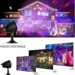 FLITI Halloween Lights Projector Outdoor,Water Wave Aurora Holiday Spotlight with Remote Control,Waterproof LED Landscape Light for Halloween Wedding Party Garden Yard Landscape Wall Tree Decoration