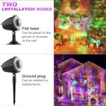 FLITI Halloween Lights Projector Outdoor,Water Wave Aurora Holiday Spotlight with Remote Control,Waterproof LED Landscape Light for Halloween Wedding Party Garden Yard Landscape Wall Tree Decoration