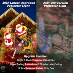 FLITI Brighter Halloween Decorations Projector Lights and Christmas Projector Outdoor 2023 Upgrade, 17 HD Effects (3D Ocean Wave & Patterns), 9 Holiday Projector Home Party Light Show