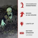 Touch-Activated Zombie Groundbreaker: LED Lights, Creepy Sound Effects