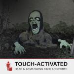 Touch-Activated Zombie Groundbreaker: LED Lights, Creepy Sound Effects