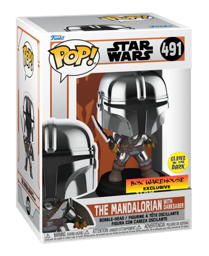 Star Wars Mandalorian Funko POP with Darksaber