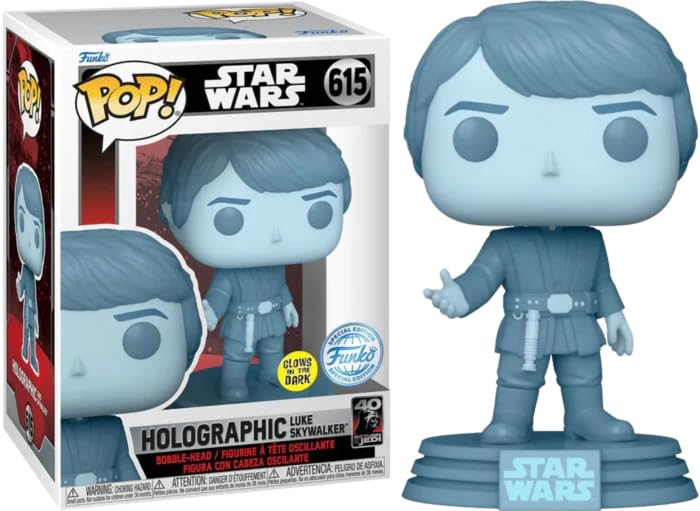 Glow in the Dark Holographic Luke Skywalker Funko Pop