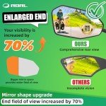 Left-Side Folding Rear View Mirror for E-Bikes