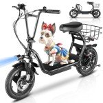 Caroma Foldable Electric Scooter with Seat and Power
