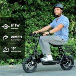 Caroma Foldable Electric Scooter with Seat and Power