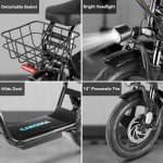 Caroma Foldable Electric Scooter with Seat and Power