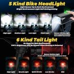 3000LM Waterproof Bike Light Set with Sensors