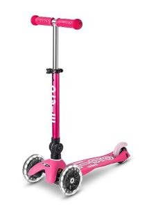 Mini Deluxe Foldable LED Kids Scooter (Pink)