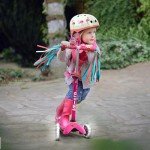 Mini Deluxe Foldable LED Kids Scooter (Pink)