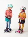 Mini Deluxe Foldable LED Kids Scooter (Pink)