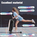 Kids & Adults Ride-On Luggage Scooter - Light Pink