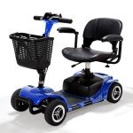 Blue Electric Wheelchair with Basket & Charger