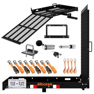 Heavy Duty Hitch Cargo Carrier with Ramp
