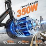 VOLPAM Q1 Electric Scooter - 350W, 15-Mile Range