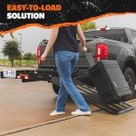 Heavy Duty Hitch Cargo Carrier with Ramp