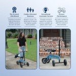 Blue Knee Scooter for Foot Injuries and Surgery