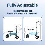 Blue Knee Scooter for Foot Injuries and Surgery