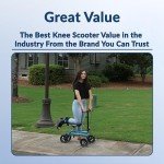Blue Knee Scooter for Foot Injuries and Surgery