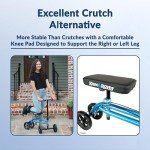 Blue Knee Scooter for Foot Injuries and Surgery