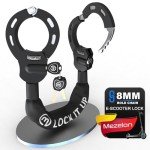 Heavy Duty Electric Scooter Chain Lock with Keys