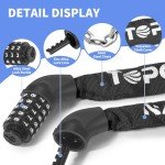 Topcrown Heavy Duty 5-Digit Bike Chain Lock