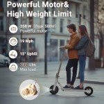 Commugo Foldable Electric Scooter, 350W, 19 MPH