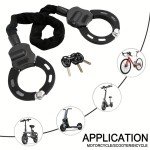 AceFox Heavy-Duty Electric Scooter Lock with Keys