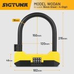 Heavy-Duty U Lock for Bikes and Scooters