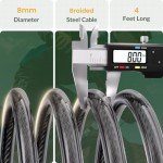 Titanker 4FT Bike Lock Cable with Mounting Bracket