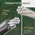 Titanker 4FT Bike Lock Cable with Mounting Bracket