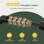 Titanker 4FT Bike Lock Cable with Mounting Bracket