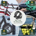 Titanker 4FT Bike Lock Cable with Mounting Bracket