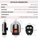USB Charging Bike Turn Signals with Alarm - 4 Pack