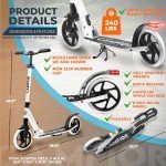 Campior Foldable Roller Scooter for Ages 6+