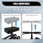 Foldable Knee Scooter for Ankle Recovery - Black
