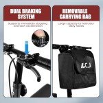 Foldable Knee Scooter for Ankle Recovery - Black