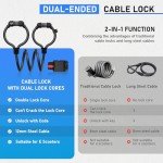 Honszex 41-Inch Security Lock for Scooters & Bikes