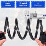 Qlaway 4ft Resettable Cable Lock for E-Bikes