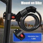 Qlaway 4ft Resettable Cable Lock for E-Bikes