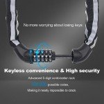 5-Digit Heavy Duty Bike Chain Lock - 3.2ft