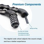 5-Digit Heavy Duty Bike Chain Lock - 3.2ft