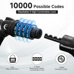 4-Digit Resettable Anti-Theft Cable Lock for Scooters