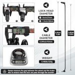 4-Digit Resettable Anti-Theft Cable Lock for Scooters